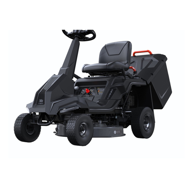 24 Inch Riding Lawn Mower Powered by 224cc Gasoline Engine with Large Capacity Grass Bag